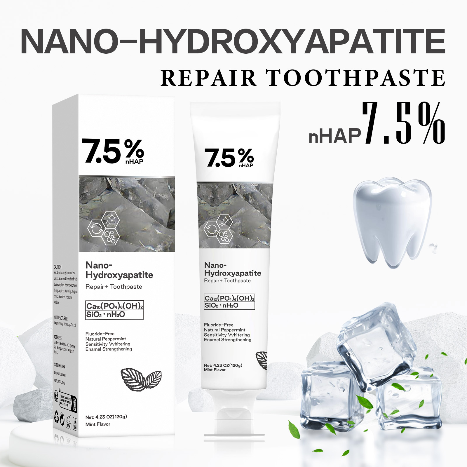 Remineralizing Toothpaste - Pasta Dental con Nano Hidroxiapatita para
