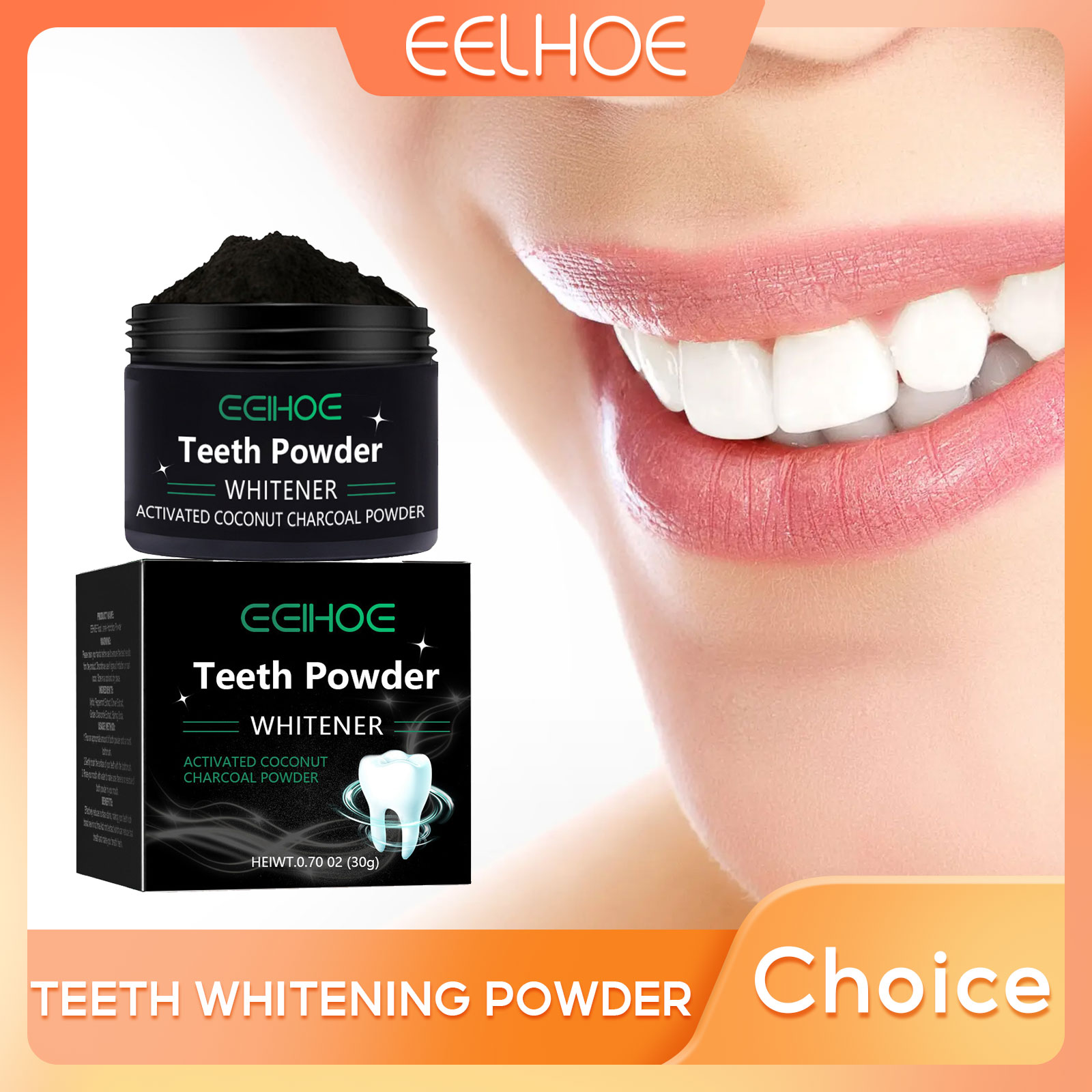 Teeth Whitening Charcoal Powder - EELHOE-polvo de carbón para productos de