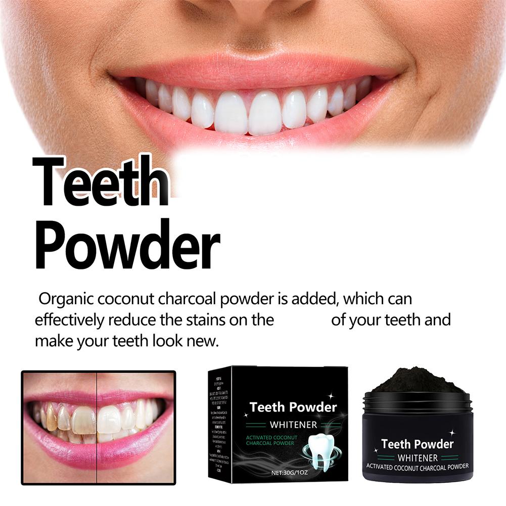 Teeth Whitening Powder - Polvo Blanqueador Dental, Blanqueamiento Natural y