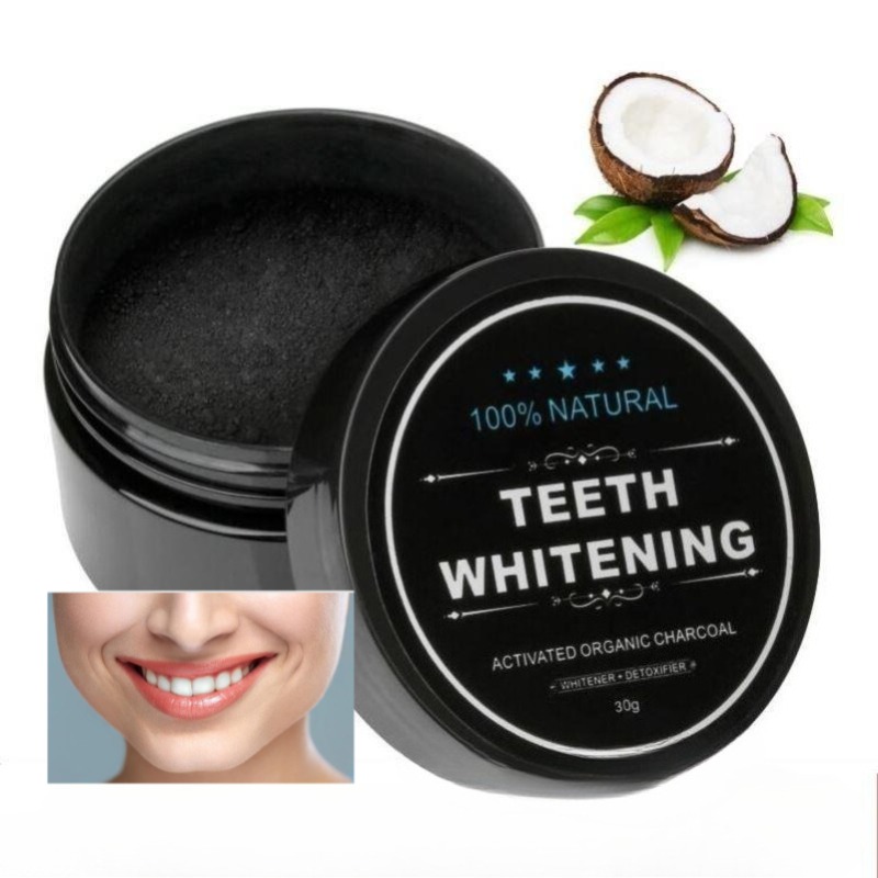 Teeth Whitening Charcoal Powder - 1 caja de polvo blanqueador de