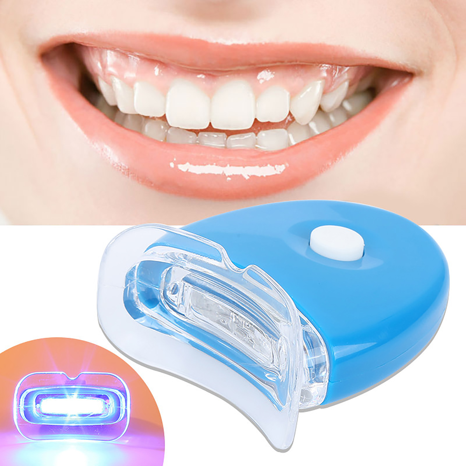 Teeth Whitening Charcoal Powder - Acelerador de blanqueamiento dental, luz de