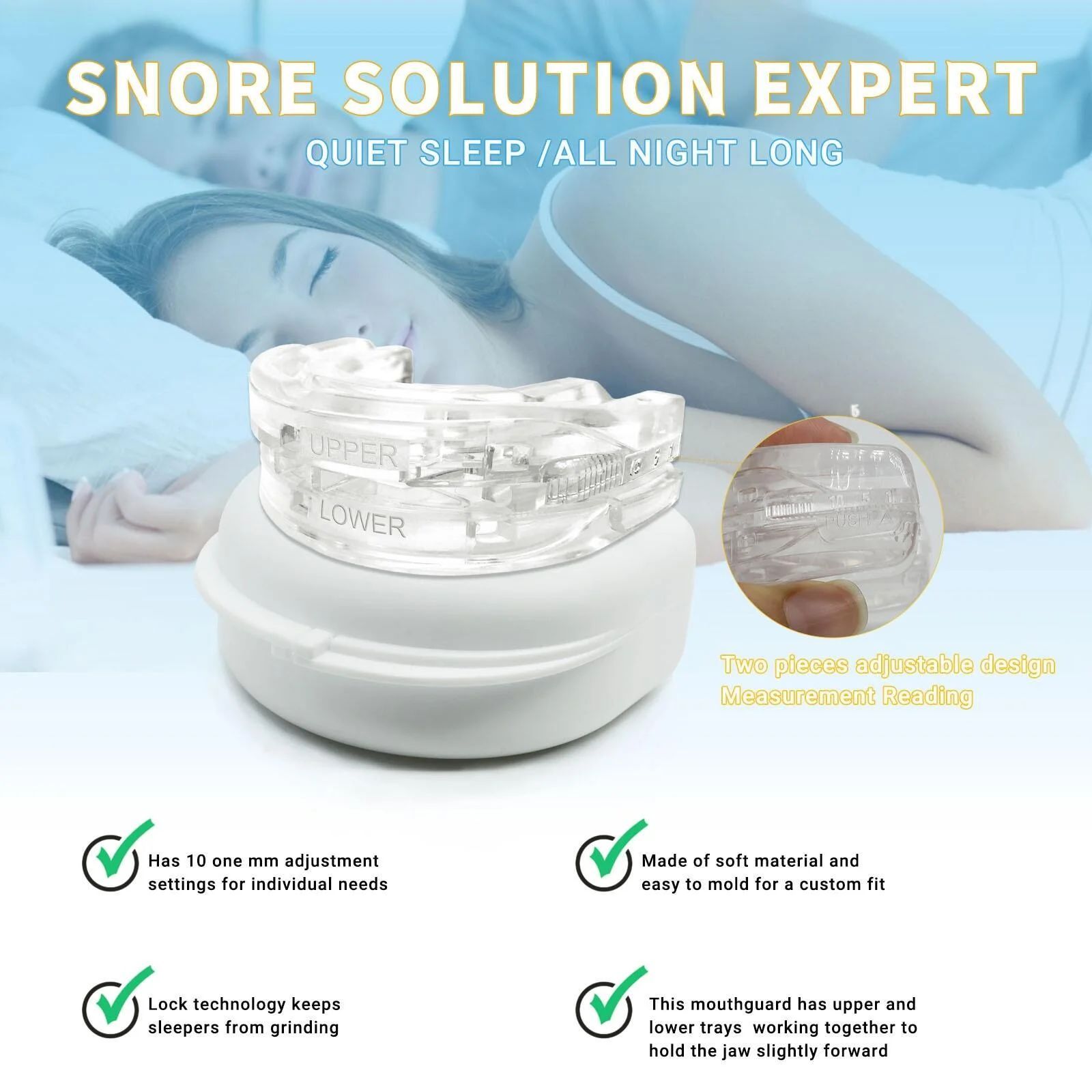 Protector Bucal Ajustable Anti - Dental Guard Night reseña y precio