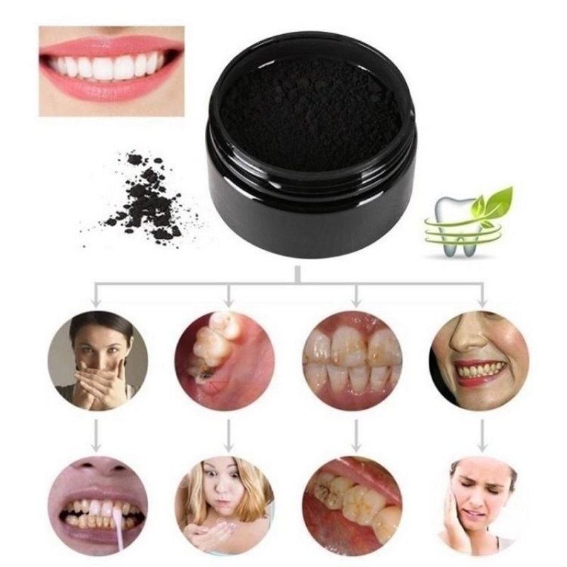 1 caja de polvo blanqueador de - Teeth Whitening Charcoal Powder reseña y precio