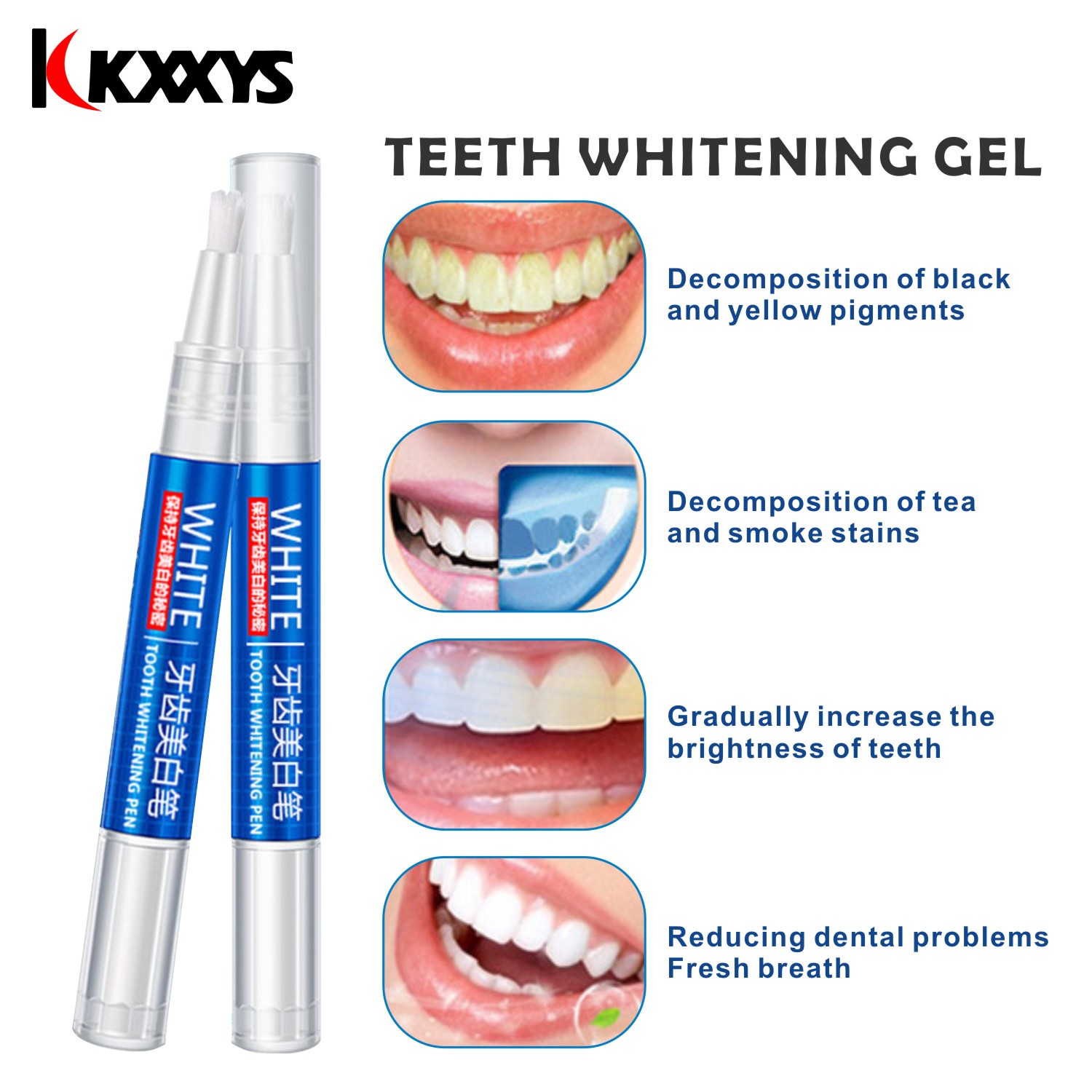 Pluma blanca para blanquear lo - Teeth Whitening Bleaching Kit reseña y precio