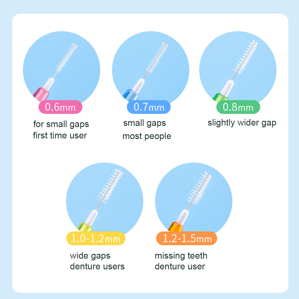 60 unids/caja cepillos interde - Dental Floss Picks reseña y precio