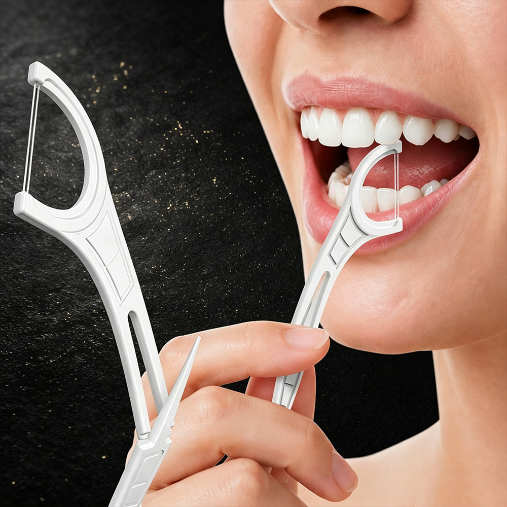 Palillos de Dientes Dobles Por - Dental Floss Picks reseña y precio