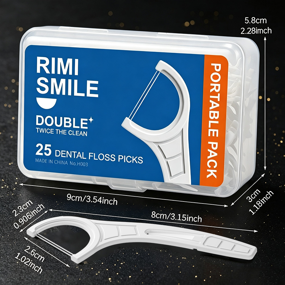 Palillos de Dientes Dobles Por - Dental Floss Picks reseña y precio