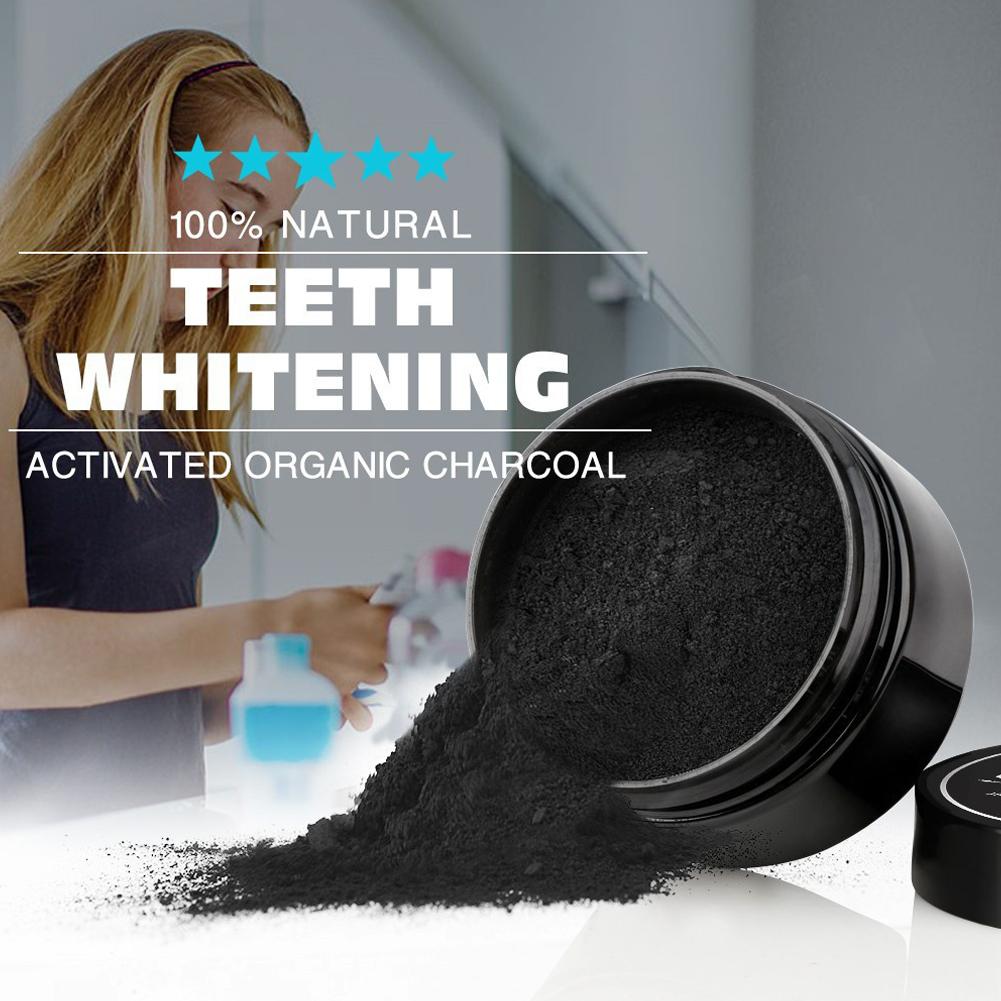Polvo de carbón orgánico activ - Teeth Whitening Charcoal Powder reseña y precio
