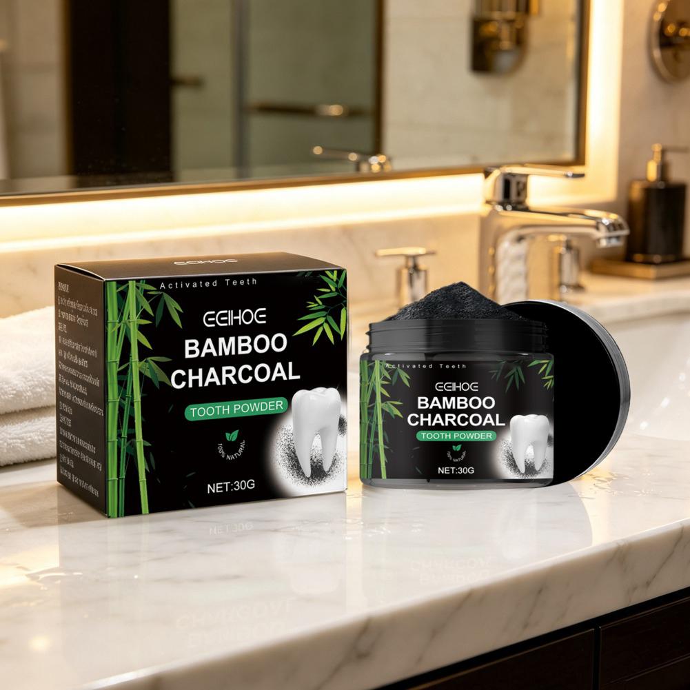 Polvo Blanqueador de Dientes,  - Teeth Whitening Charcoal Powder reseña y precio